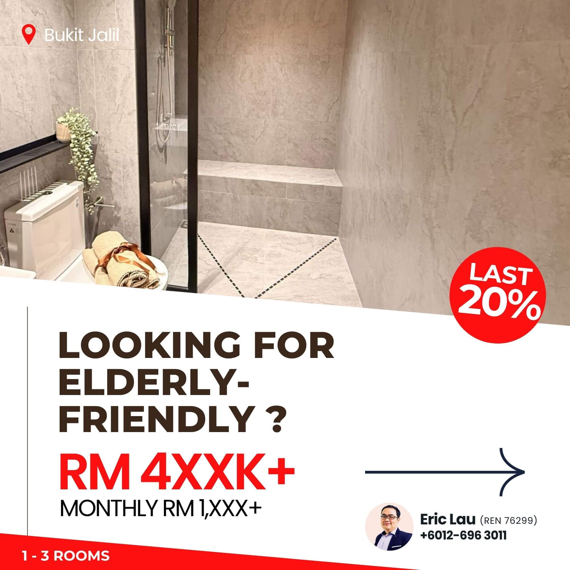 The Vividz Elderly Friendly condo in Bukit Jalil Eric Lau REN76299 +6012